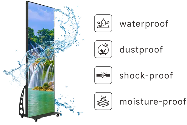 Foldable LED Poster Display-Optional GOB Protection Foldable LED Poster Display-Optional GOB Protection